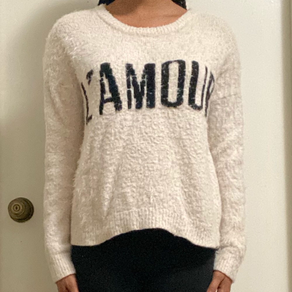 Forever 21 Cream colored Fuzzy Sweater